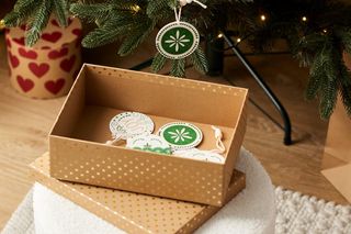 Zielone ozdoby choinkowe