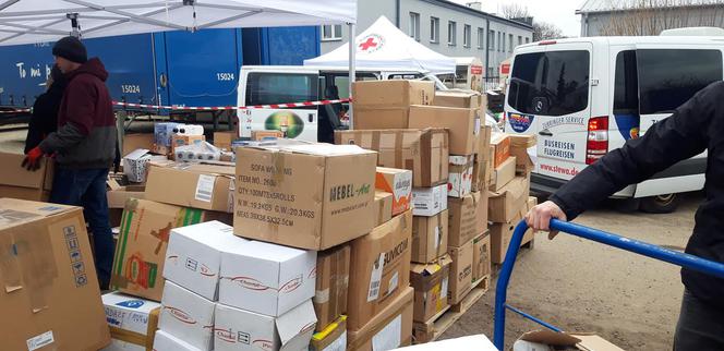 Ponad 20 ton darów dla Ukraińców zebrał kaliski oddział PCK