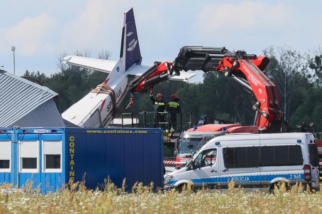 Wypadek samolotu w miejscowości Chrcynno