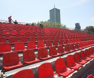 Budowa strefy kibica na Euro 2012