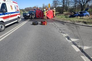 Wypadek na obwodnicy Jasienia. Na miejscu pojawił się śmigłowiec LPR