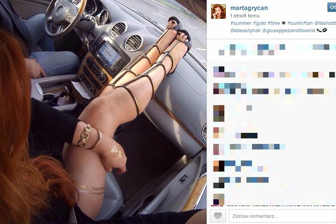 Grycan chwali się nogami na Instagramie!