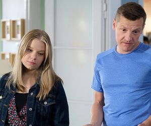 M jak miłość, odcinek 1888. Lenka (Olga Cybińska), Piotrek (Marcin Mroczek)