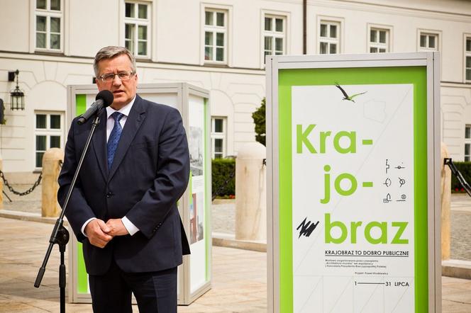 Prezydent RP Bronisław Komorowski otwiera wystawę Krajobraz to dobro publiczne; 1 lipca 2013