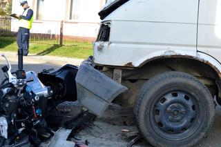 Potrącenie 15-latka na motocyklu