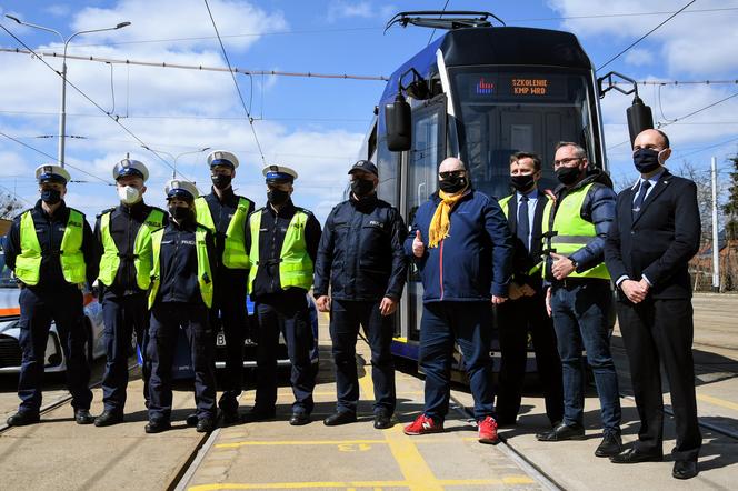 Szkolenie MPK Wrocław dla policjantów z drogówki