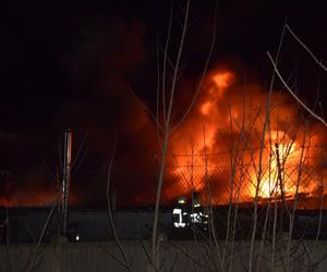 Pali się supermarket Intermarche w Górze. Pożar trawi go od kilku godzin