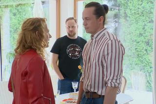 Na Wspólnej odc. 3508. Mariola (Alicja Pietruszka), Paweł (Grzegorz Kwiecień), Emil (Piotr Ligenza),