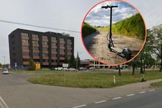 Groźny wypadek w Tarnowskich Górach. Kierujący hulajnogą elektryczną trafił do szpitala