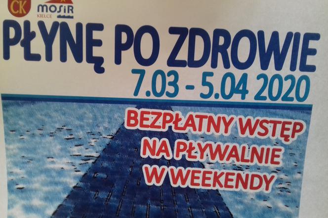 Będzie można popływać za darmo. W Kielcach znów odbędzie się akcja „Płynę po Zdrowie” 