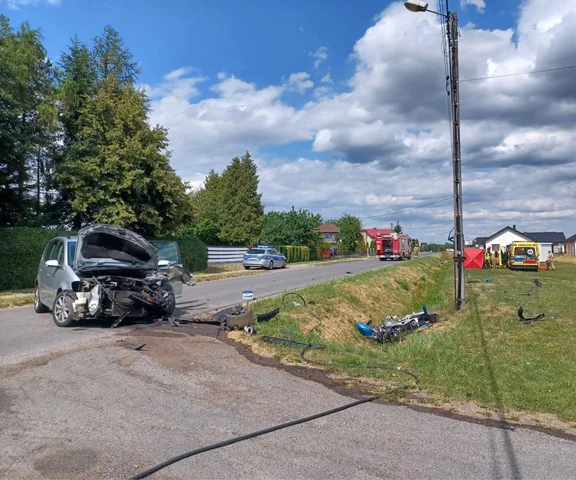 Tragiczny wypadek pod Lublińcem. Ogłoszono czarny alert
