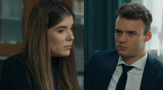 Barwy szczęścia, odcinek 3180. Agata (Natalia Zambrzycka), Ignacy (Olaf Staszkiewicz)