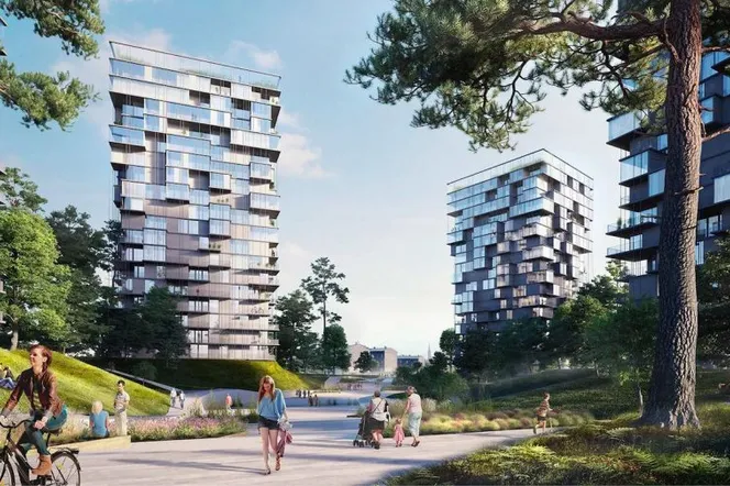 Zespół mieszkaniowy przy Katowickiej Strefie Kultury z pozwoleniem na budowę.