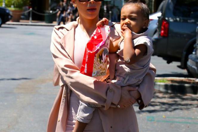 Kim Kardashian z córką North West