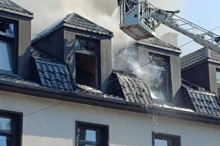 Pożar hotelu Senator w Starachowicach