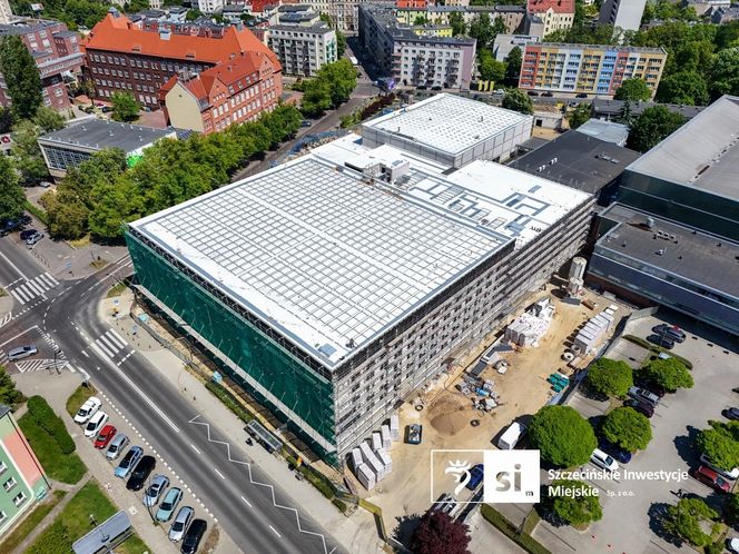 Postępy na budowie Szczecińskiego Domu Sportu - maj 2025