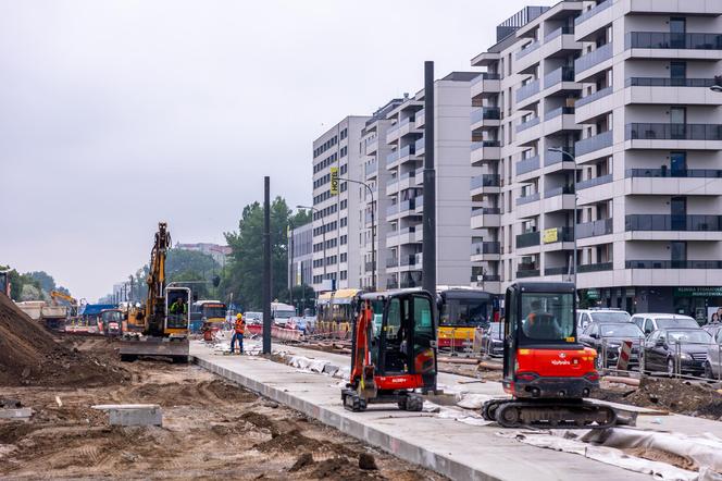 Budowa tramwaju do Wilanowa w Warszawie