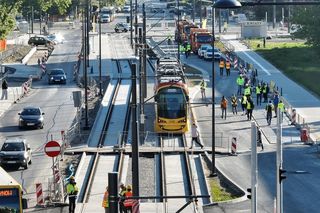 Pierwszy w historii tramwaj pojechał na Stegny