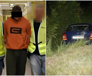 Nie zatrzymał się do kontroli, jazdę zakończył w rowie