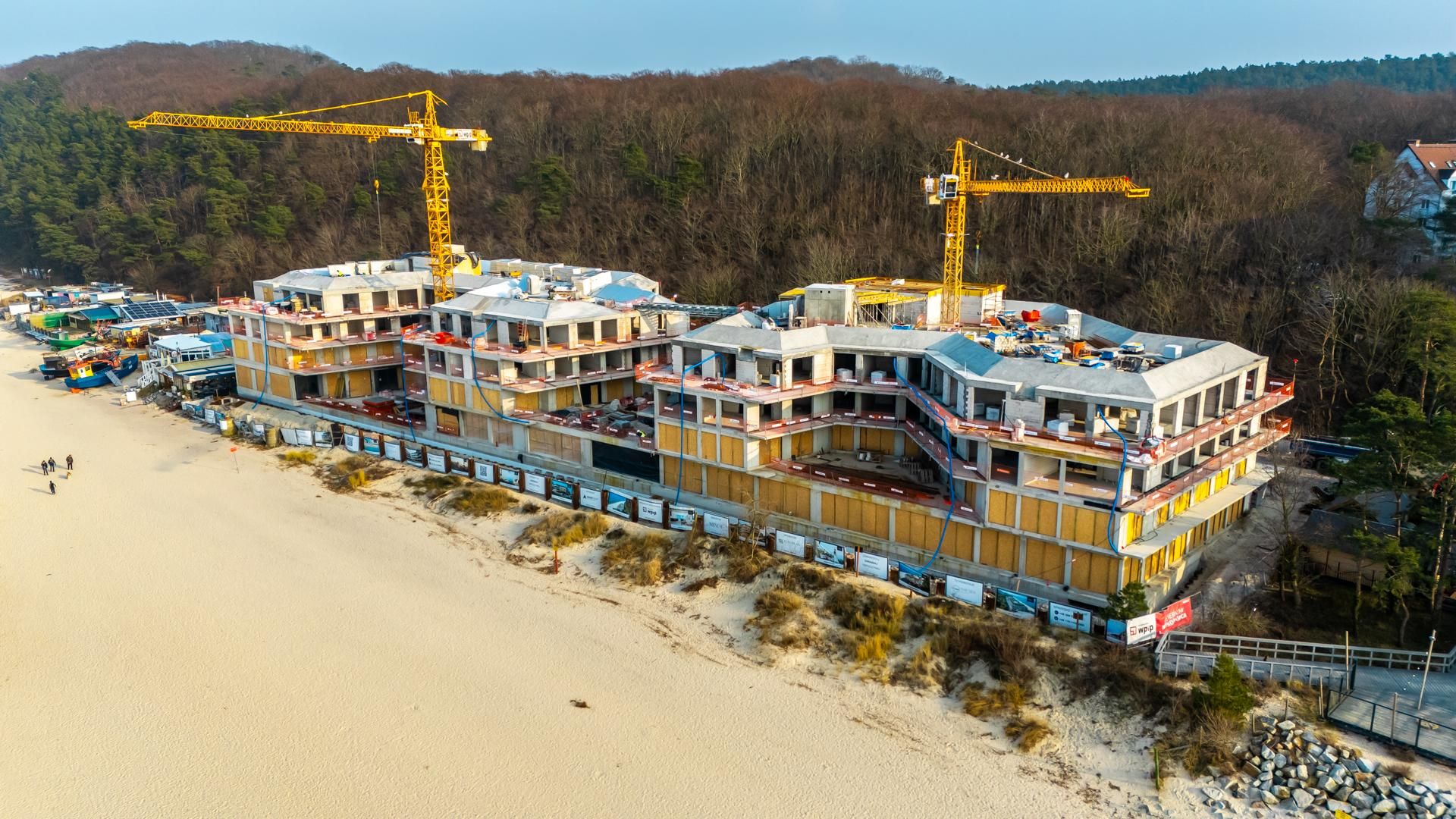 The Sea Resort w Międzyzdrojach podczas budowy