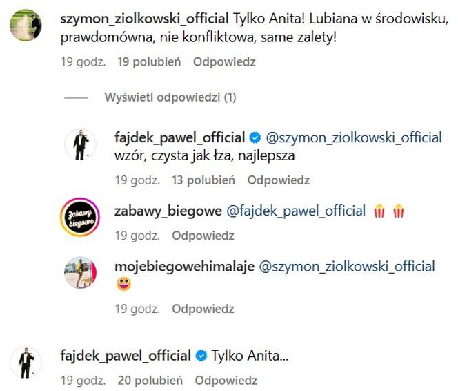 Paweł Fajdek i Szymon Ziółkowski odpowiadają Anicie Włodarczyk