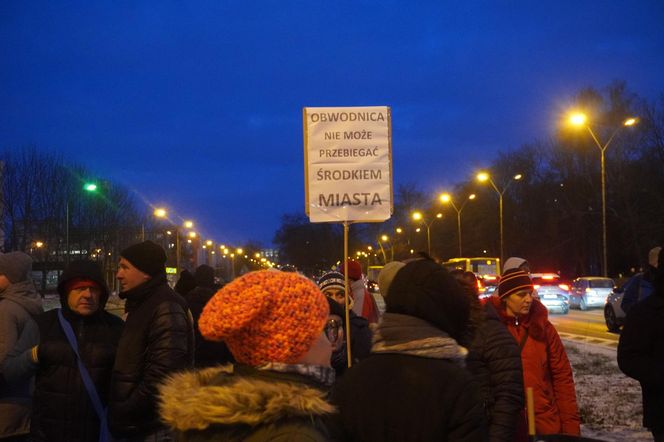 Protest kielczan przeciw budowie S74