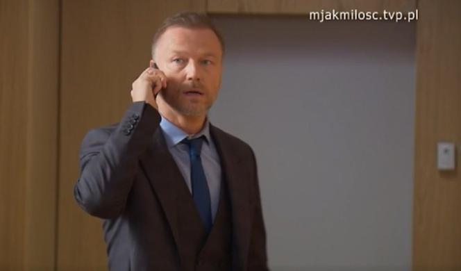 M jak miłość odc. 1669.  Andrzej Budzyński (Krystian Wieczorek)