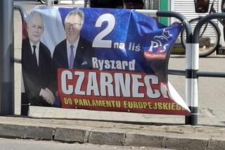 Kalisz/Ostrów. Banery wyborcze kandydata do Europarlamentu zalewają miasta 