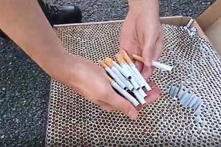 Przemycał papierosy w kartonach do pizzy