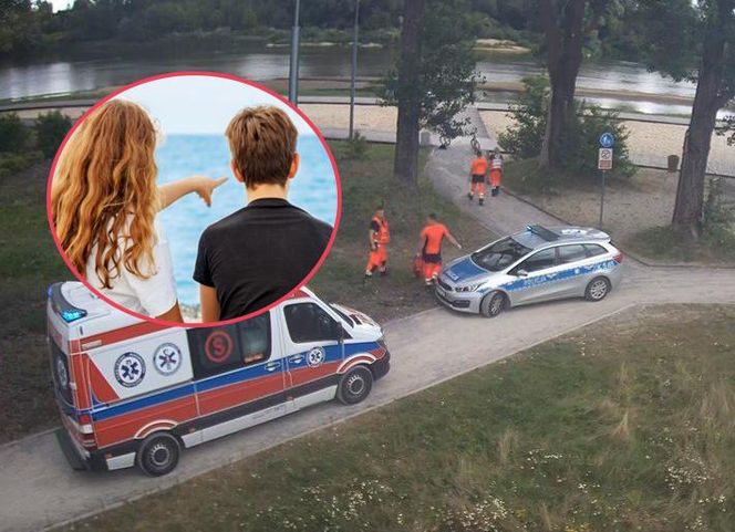 Dwoje dzieci bez opieki na środku Sanu! Chłopiec dostał drgawek [ZDJĘCIA]