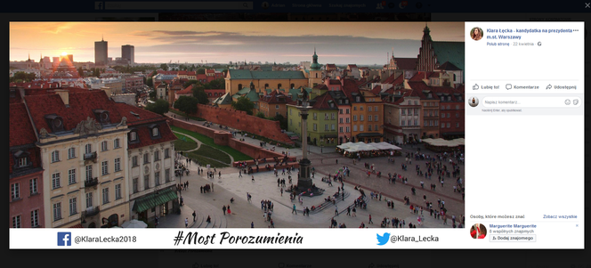 Klara Łęcka zaangażowana, choć zmyślona