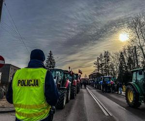 Protest rolników w woj. podlaskim (9.02.2024)
