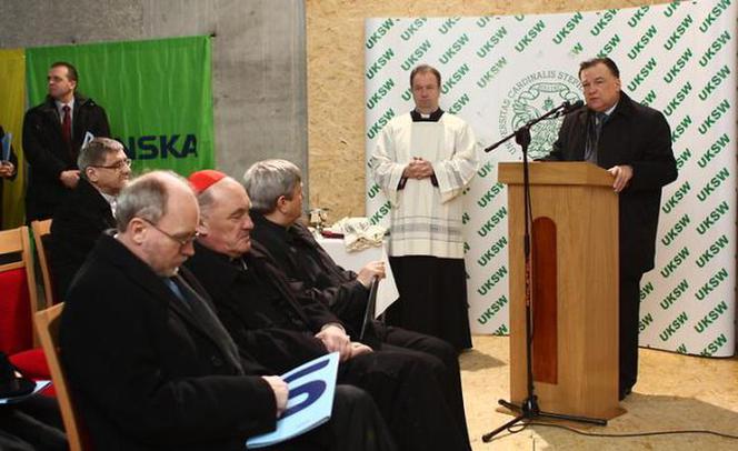 Wmurowanie kamienia egielnego pod budowę Centrum Laboratoryjnego UKSW