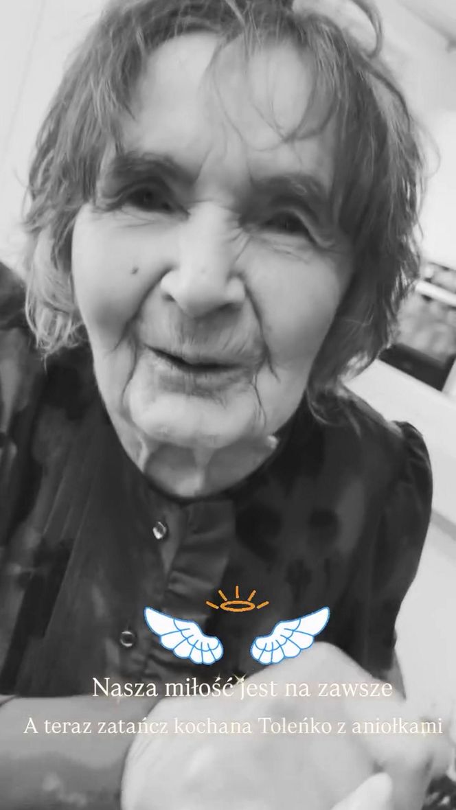 Herbuś pięknie pożegnała babcię