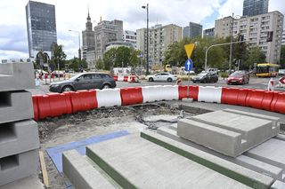 Remont torowiska na ul. Marszałkowskiej (sierpień 2025)