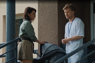 M jak miłość odc. 1679. Łukasz (Jakub Józefowicz), Patrycja (Alżbeta Lenska)