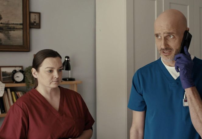 Na dobre i na złe odc. 957. Rafał Konica (Robert Koszucki), opiekunka (Ewa Dolska)