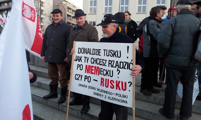 Manifestacja PiS 14.03.2012 NA ŻYWO w Internecie - ZDJĘCIA