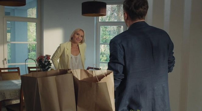 M jak miłość odc. 1876. Dorota (Iwona Rejzner), Bartek (Arkadiusz Smoleński)