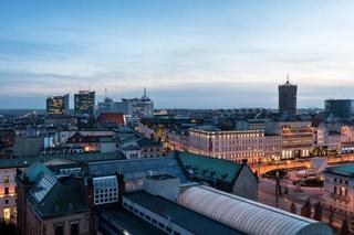 Panorama Poznania w czasie „blue hour”