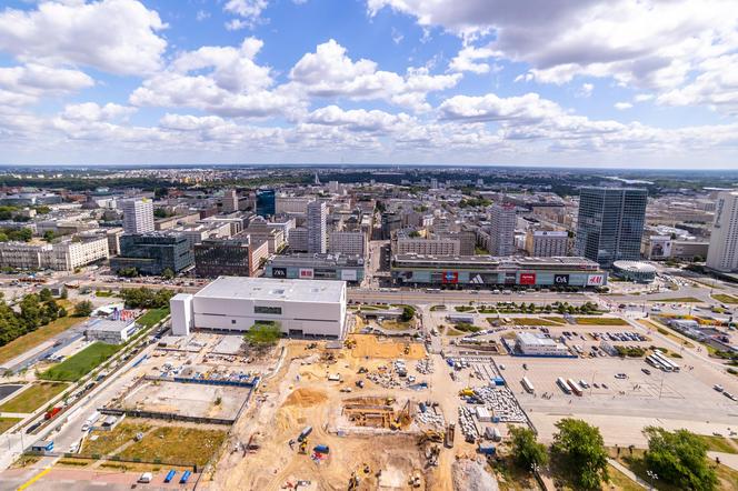 Budowa Muzeum Sztuki Nowoczesnej i placu Centralnego w 2024 r.