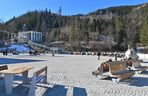Zakopane. Centrum przesiadkowe w Kuźnicach. Słynna patelnia