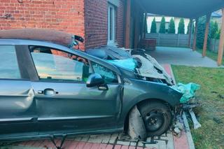 Śmiertelny wypadek pod Krotoszynem. Peugeot 31-latki i 80-latki stanął w płomieniach [ZDJĘCIA].