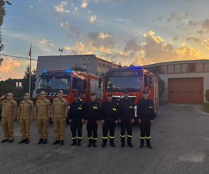 Hołd małopolskich strażaków dla zmarłego kolegi