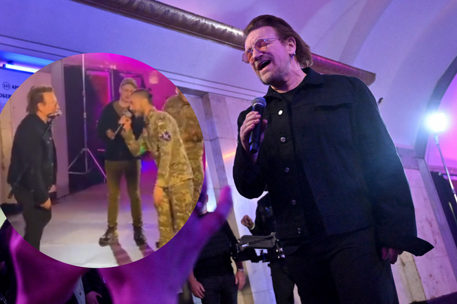 Bono z U2 zaśpiewał w kijowskim schronie. Żołnierze nagle przejęli mikrofon [WIDEO]