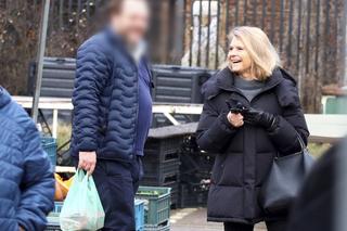 Małgorzata Tusk. Zakupy na bazarku