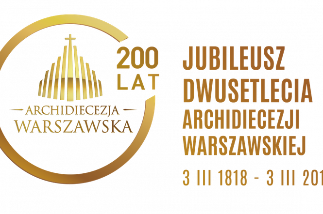 Jubileuszowe logo Archidiecezji Warszawskiej