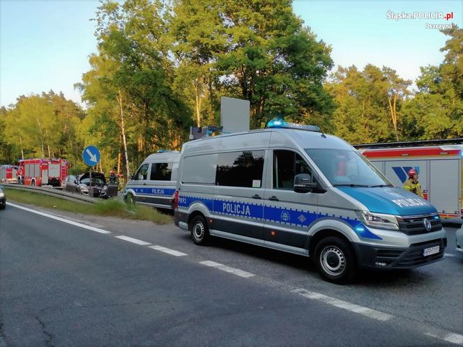 Wypadek na DK 1 w Kobiórze