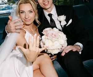 Kamil Semeniuk z żoną Katarzyną