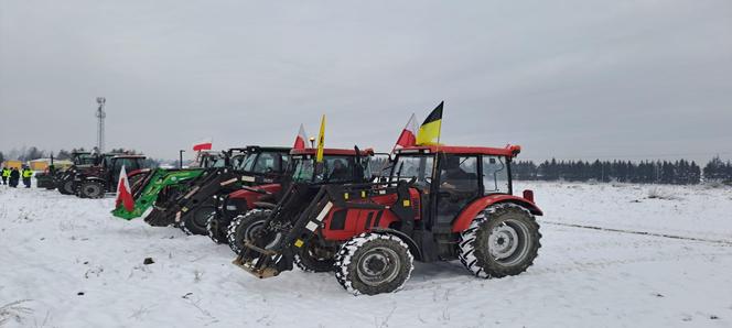 Rolnicy w Wejherowie. Protest na drodze krajowej nr 6